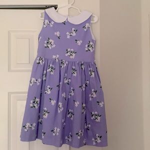 Floral dress with collar